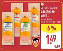 Aldi Nord GUT DREI EICHEN Landleberwurst Angebot