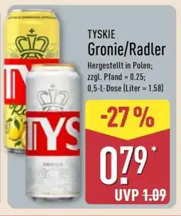 Aldi Nord TYSKIE Gronie / Radler Angebot
