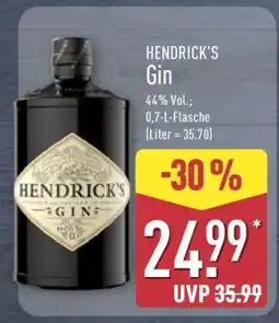 Aldi Nord Hendrick's Gin Angebot