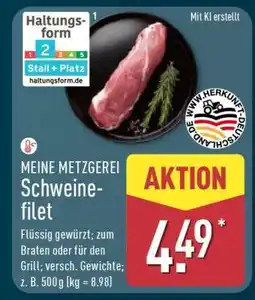 Aldi Nord MEINE METZGEREI Schweinefilet Angebot