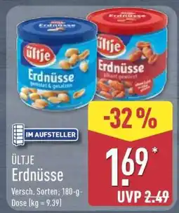 Aldi Nord ÜLTJE Erdnüsse Angebot