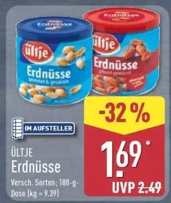 Aldi Nord ÜLTJE Erdnüsse Angebot