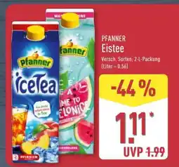 Aldi Nord Pfanner Eistee Angebot
