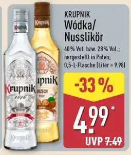 Aldi Nord KRUPNIK Wódka/Nusslikör Angebot