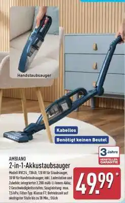 Aldi Nord 2-in-1-Akkustaubsauger Angebot