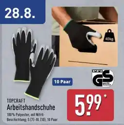Aldi Nord TOPCRAFT Arbeitshandschuhe Angebot