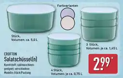 Aldi Nord CROFTON Salatschüssel(n) Angebot