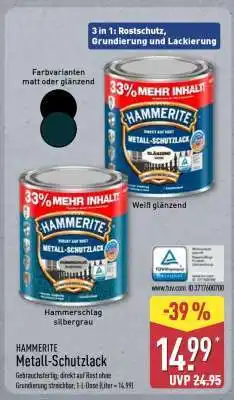 Aldi Nord HAMMERITE Metall­ Schutzlack Angebot