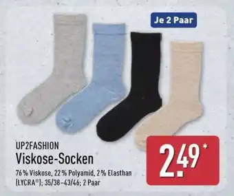 Aldi Nord UP2FASHION Viskose-Socken Angebot