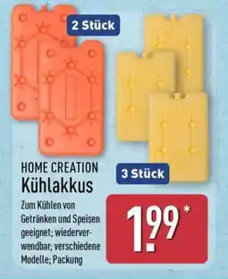 Aldi Nord HOME CREATION Kühlakkus Angebot