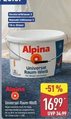 Aldi Nord ALPINA Universal-Raum-Weiß Angebot