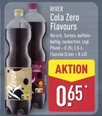 Aldi Nord RIVER Cola Zero Flavours Angebot