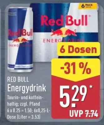 Aldi Nord RED BULL Energydrink Angebot