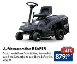 Aldi Nord Aufsitzrasenmäher REAPER Angebot