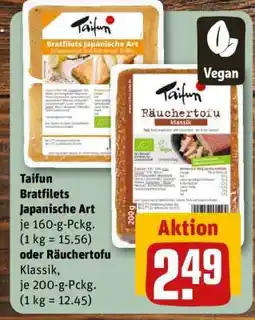 REWE Taifun Bratfilets Japanische Art oder Räuchertofu klassik Angebot