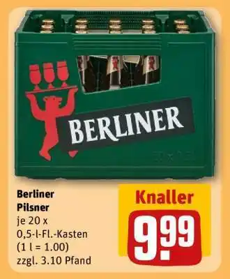 REWE BERLINER Pilsner Angebot