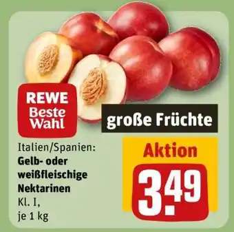 REWE Gelb- oder weißfleischige Nektarinen Angebot