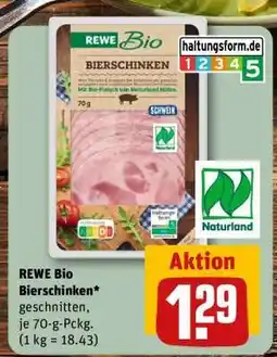 REWE REWE Bio Bierschinken Angebot