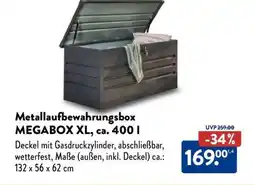 Aldi Nord Metallaufbewahrungsbox MEGABOX XL, ca. 400 l Angebot