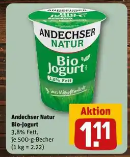 REWE Andechser Natur Bio-Jogurt Angebot