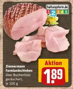 REWE Zimmermann Farmlandschinken Angebot