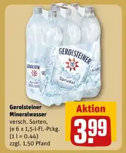 REWE Gerolsteiner Mineralwasser Angebot