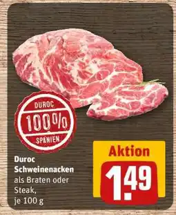 REWE Duroc Schweinenacken Angebot