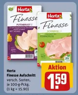 REWE HERTA Finesse Aufschnitt Angebot