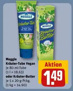 REWE Meggle Kräuter-Tube Vegan oder Kräuter-Butter Angebot
