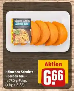 REWE Hähnchen-Schnitte Cordon Bleu Angebot
