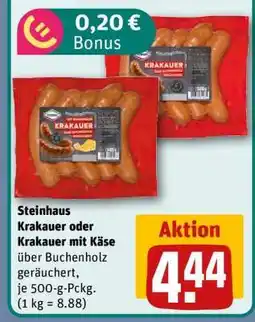 REWE Steinhaus Krakauer oder Krakauer mit Käse Angebot
