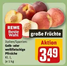 REWE Gelb- oder weißfleischige Pfirsiche Angebot