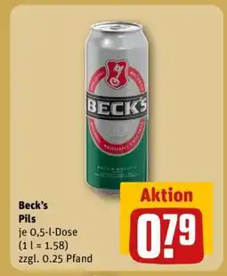 REWE Beck's Pils Angebot