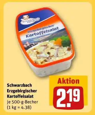 REWE Schwarzbach Erzgebirgischer Kartoffelsalat Angebot