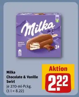 REWE Milka Chocolate & Vanille Swirl Angebot