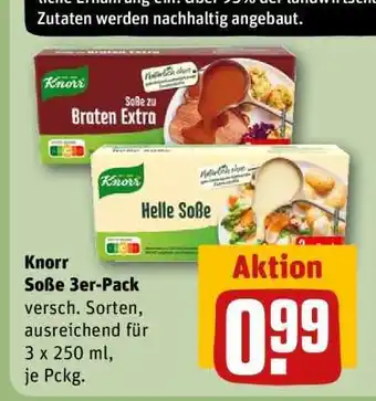 REWE Knorr Soße 3er-Pack Angebot