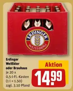 REWE Erdinger Weißbier oder Brauhaus Angebot