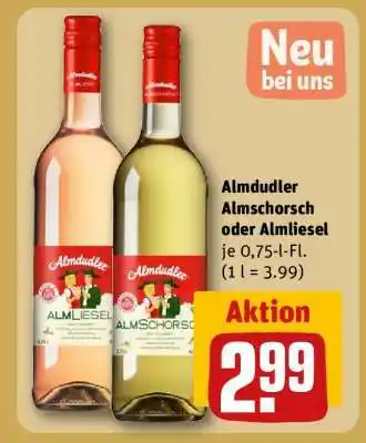 REWE Almdudler Almschorsch oder Almliesel Angebot
