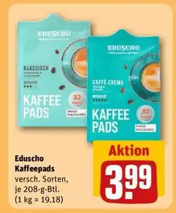 REWE EDUSCHO Kaffeepads Angebot