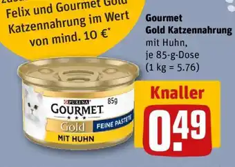REWE Gourmet Gold Katzennahrung Angebot