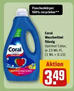 REWE Coral Waschmittel flüssig Angebot
