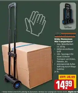 REWE Brüder Mannesmann Mini Transportkarre Angebot