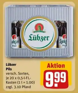 REWE Lübzer Pils Angebot