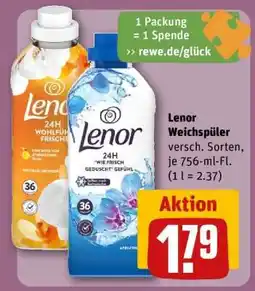 REWE Lenor Weichspüler Angebot