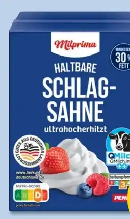 PENNY Milprima Haltbare Schlagsahne Angebot