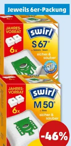PENNY Swirl Staubfilterbeutel M50 Angebot