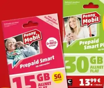 PENNY Penny Mobil Prepaid-Starter-Pakete Angebot