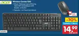 Netto Marken-Discount Acer Wireless Combo 100 Tastatur und Maus Angebot