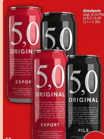PENNY Oettinger 5,0 Original Export Angebot