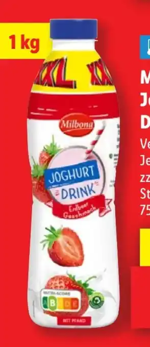 Lidl Milbona Joghurt-Drink XXL Angebot